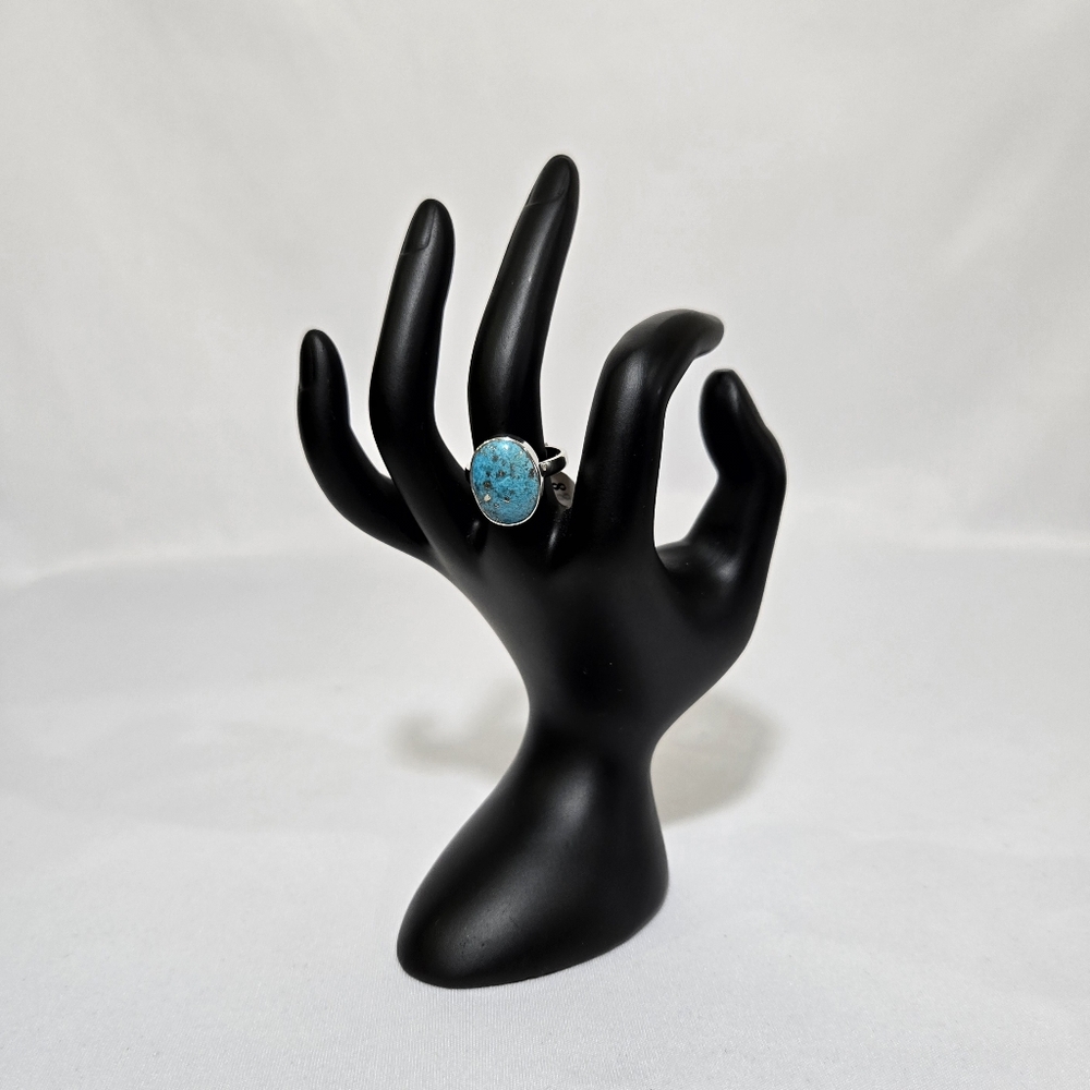 Natural Persian Turquoise 925 Sterling Silver Ring  #1007